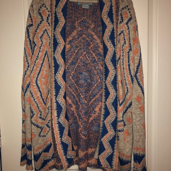 Blue and Orange Cardigan - Picture 2 of 3